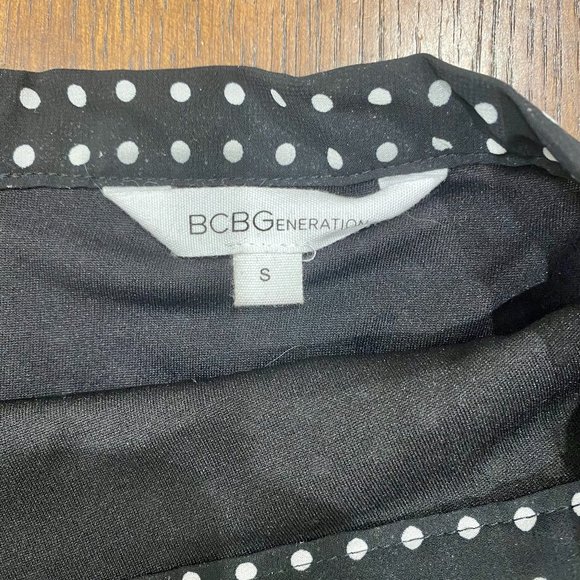 BCBG Generation Polka Dot Flounce Skirt - Picture 2 of 4